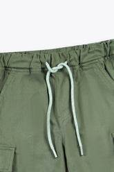 6 Pockets cotton Cargo Shorts olive green